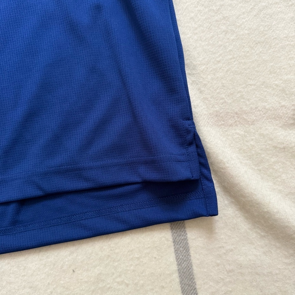 Men's Bright Blue Polo Shirt Size Large - Picture 6 of 9